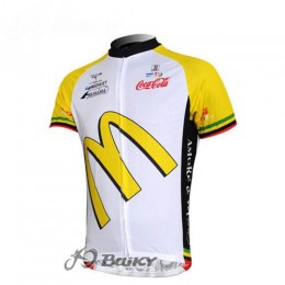 McDonald Legea Pro Team Radtrikot Kurzarm Weiß Gelb McDonald Legea Pro Team Radtrikot Kurzarm Weiß Gelb