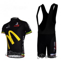 McDonald Legea Pro Team Fahrradbekleidung Satz Fahrradtrikot Kurzarm Trikot und Kurz Trägerhose Schwarz McDonald Legea Pro Team Fahrradbekleidung Satz Fahrradtrikot Kurzarm Trikot und Kurz Trägerhose Schwarz