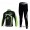 Merida Multivan Flex Stay Fahrradbekleidung Radtrikot Satz Langarm und Lange Fahrradhose Schwarz Grün