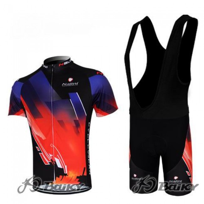 Nalini Pro Team Fahrradbekleidung Satz Fahrradtrikot Kurzarm Trikot und Kurz Trägerhose Rot Schwarz Nalini Pro Team Fahrradbekleidung Satz Fahrradtrikot Kurzarm Trikot und Kurz Trägerhose Rot Schwarz