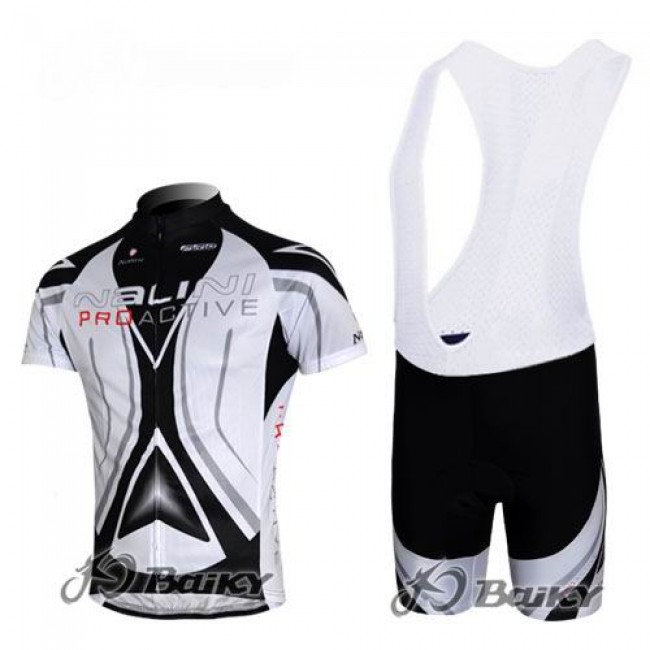 Nalini Pro Team Fahrradbekleidung Satz Fahrradtrikot Kurzarm Trikot und Kurz Trägerhose Weiß Nalini Pro Team Fahrradbekleidung Satz Fahrradtrikot Kurzarm Trikot und Kurz Trägerhose Weiß