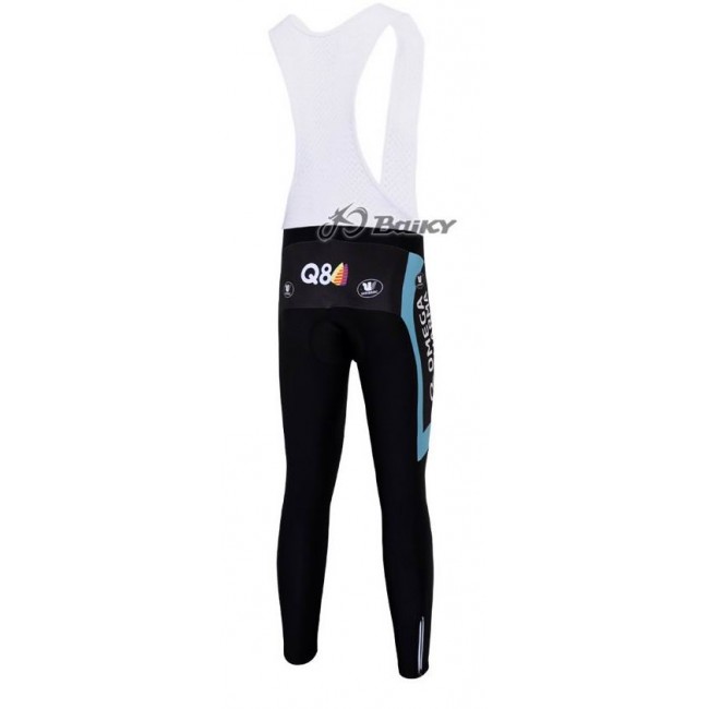 Omega Pharma Quick Step Pro Team Lang Trägerhose Blau Weiß Omega Pharma Quick Step Pro Team Lang Trägerhose Blau Weiß