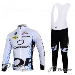 Orbea Pro Team Fahrradbekleidung Radtrikot Satz Langarm und Lange Trägerhose Weiß Orbea Pro Team Fahrradbekleidung Radtrikot Satz Langarm und Lange Trägerhose Weiß