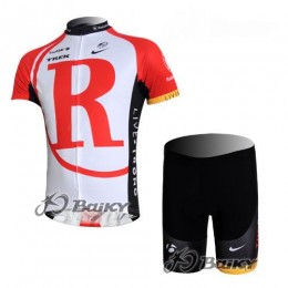 RadioShack Trek Pro Team Radbekleidung Radtrikot Kurzarm und Fahrradhosen Kurz Rot Weiß