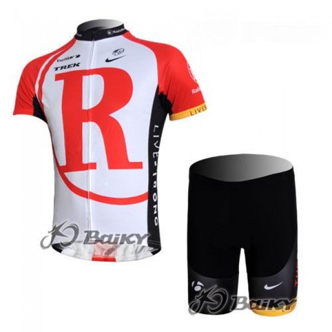 RadioShack Trek Pro Team Radbekleidung Radtrikot Kurzarm und Fahrradhosen Kurz Rot Weiß RadioShack Trek Pro Team Radbekleidung Radtrikot Kurzarm und Fahrradhosen Kurz Rot Weiß