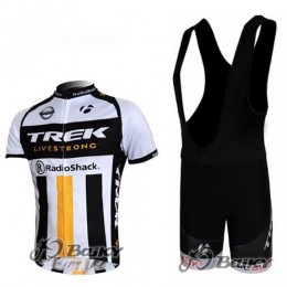 RadioShack Trek Nissan Livestrong Fahrradbekleidung Satz Fahrradtrikot Kurzarm Trikot und Kurz Trägerhose Weiß Schwar RadioShack Trek Nissan Livestrong Fahrradbekleidung Satz Fahrradtrikot Kurzarm Trikot und Kurz Trägerhose Weiß Schwar