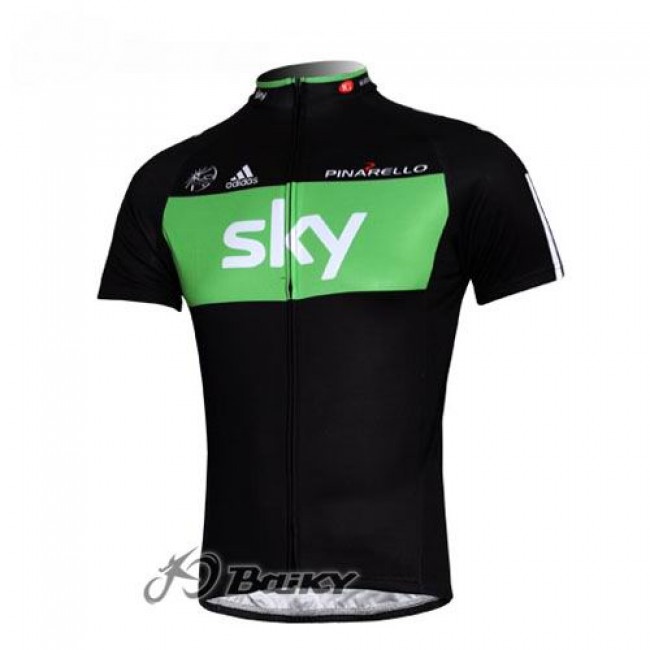 SKY Pro Team Radtrikot Kurzarm Schwarz Grün SKY Pro Team Radtrikot Kurzarm Schwarz Grün