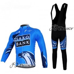 Saxo Bank Sungard Pro Team Fahrradbekleidung Radtrikot Satz Langarm und Lange Trägerhose Blau Schwarz Saxo Bank Sungard Pro Team Fahrradbekleidung Radtrikot Satz Langarm und Lange Trägerhose Blau Schwarz