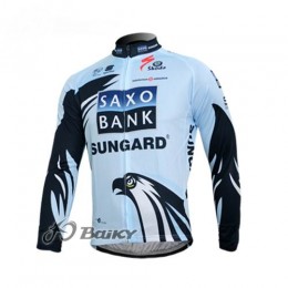 Saxo Bank Sungard Pro Team Fahrradtrikot Langarm Weiß Schwarz Saxo Bank Sungard Pro Team Fahrradtrikot Langarm Weiß Schwarz