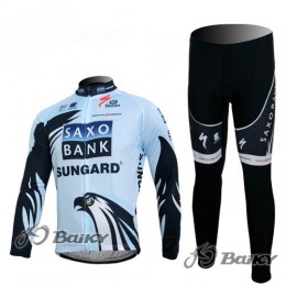 Saxo Bank Sungard Pro Team Fahrradbekleidung Radtrikot Satz Langarm und Lange Fahrradhose Weiß Schwarz Saxo Bank Sungard Pro Team Fahrradbekleidung Radtrikot Satz Langarm und Lange Fahrradhose Weiß Schwarz