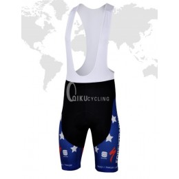 2013 Saxo Bank Tinkoff USA Champion Kurz Trägerhose Blau Weiß Rot