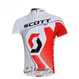 Scott Racing Team Radtrikot Kurzarm Weiß Rot Scott Racing Team Radtrikot Kurzarm Weiß Rot