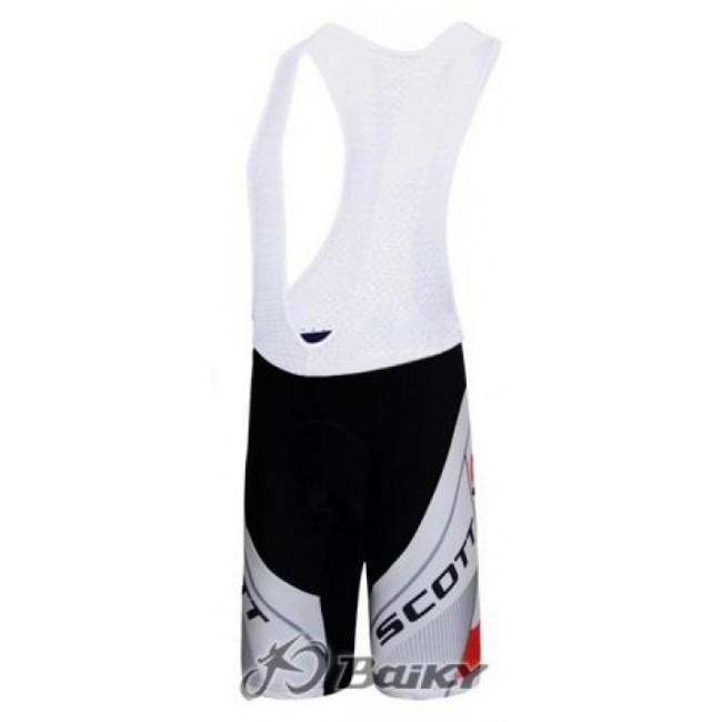 Scott Racing Team Kurz Trägerhose Weiß Rot Scott Racing Team Kurz Trägerhose Weiß Rot