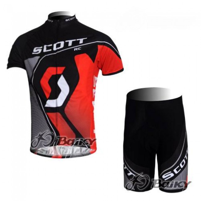 Scott Racing Team Radbekleidung Radtrikot Kurzarm und Fahrradhosen Kurz Schwarz Rot Scott Racing Team Radbekleidung Radtrikot Kurzarm und Fahrradhosen Kurz Schwarz Rot