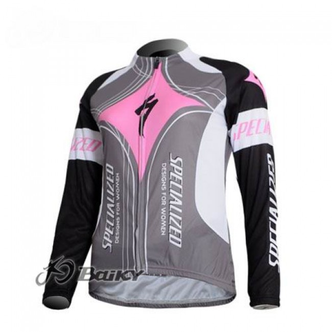 Specialized Pro Team S-Works Fahrradtrikot Langarm Rosa Grau Damen Specialized Pro Team S-Works Fahrradtrikot Langarm Rosa Grau Damen
