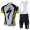 2013 Specialized Fahrradbekleidung Satz Fahrradtrikot Kurzarm Trikot und Kurz Trägerhose Weiß Schwarz Gelb