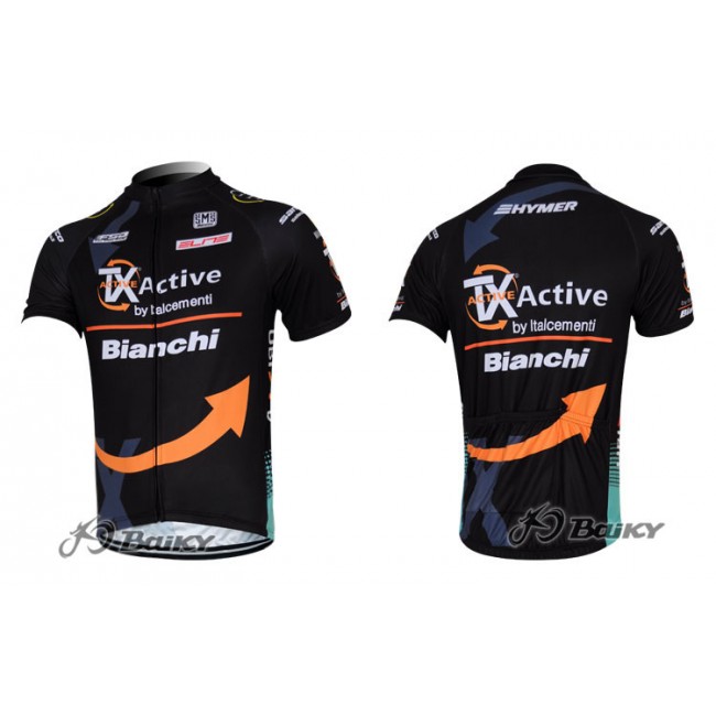 2012 TX active bianchi Pro Team Radtrikot Kurzarm Schwarz 2012 TX active bianchi Pro Team Radtrikot Kurzarm Schwarz