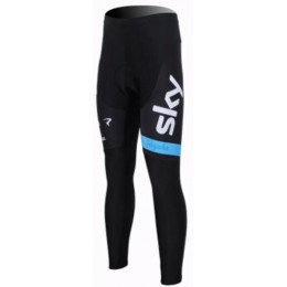 Team Sky Lang Radhose Schwarz Blau 2013
