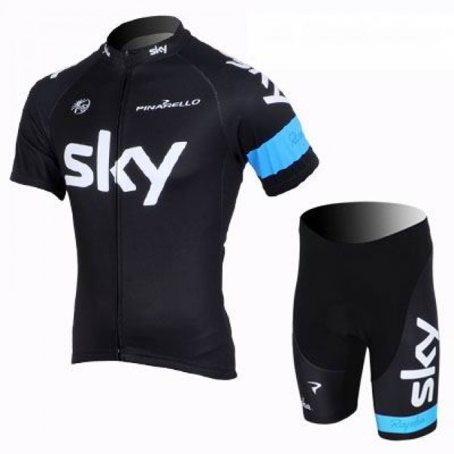 2013 Team Sky Radtrikot Kurzarm und Kurz Radhose Kits Schwarz Blau 2013 Team Sky Radtrikot Kurzarm und Kurz Radhose Kits Schwarz Blau