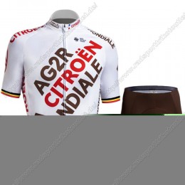 Profiteams Ag2r Mondiale Citroen 2021 belgium Radbekleidung Satz Trikot Kurzarm+Trägerhosen Set Outl Profiteams Ag2r Mondiale Citroen 2021 belgium Radbekleidung Satz Trikot Kurzarm+Trägerhosen Set Outl