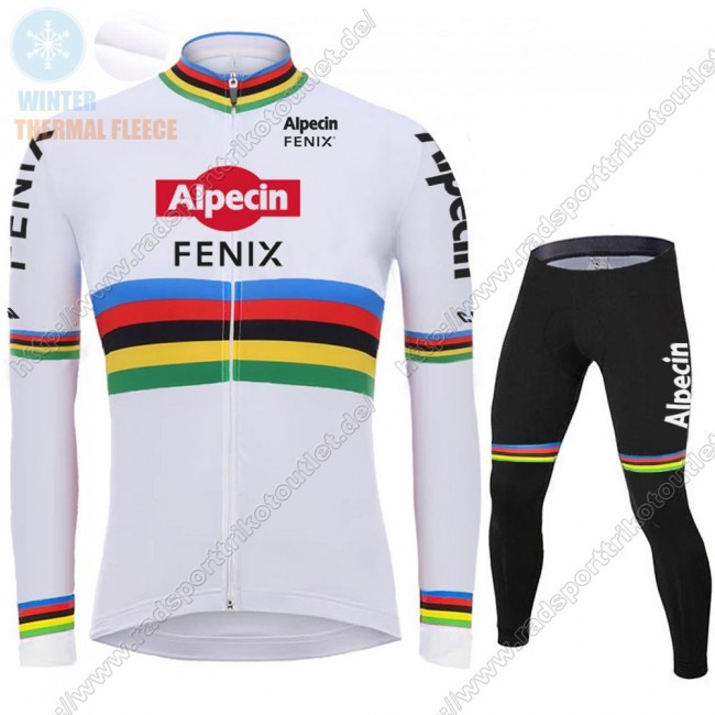 Profiteams Winter 2021 Alpecin Fenix World Champion Weiß Radsport Fahrradbekleidung Trikot Langarm+Lang Trägerho Profiteams Winter 2021 Alpecin Fenix World Champion Weiß Radsport Fahrradbekleidung Trikot Langarm+Lang Trägerho