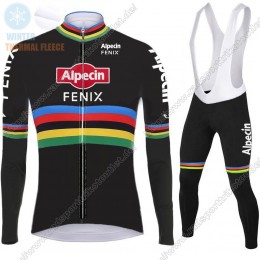 Profiteams Winter 2021 Alpecin Fenix World Champion Schwarz Radsport Fahrradbekleidung Trikot Langarm+Lang Trägerho Profiteams Winter 2021 Alpecin Fenix World Champion Schwarz Radsport Fahrradbekleidung Trikot Langarm+Lang Trägerho
