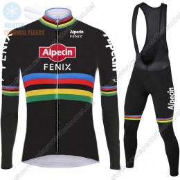 Profiteams Winter 2021 Alpecin Fenix World Champion Schwarz Radsport Fahrradbekleidung Trikot Langarm+Lang Trägerho Profiteams Winter 2021 Alpecin Fenix World Champion Schwarz Radsport Fahrradbekleidung Trikot Langarm+Lang Trägerho