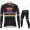 Profiteams Winter 2021 Alpecin Fenix World Champion Schwarz Radsport Fahrradbekleidung Trikot Langarm+Lang Trägerho