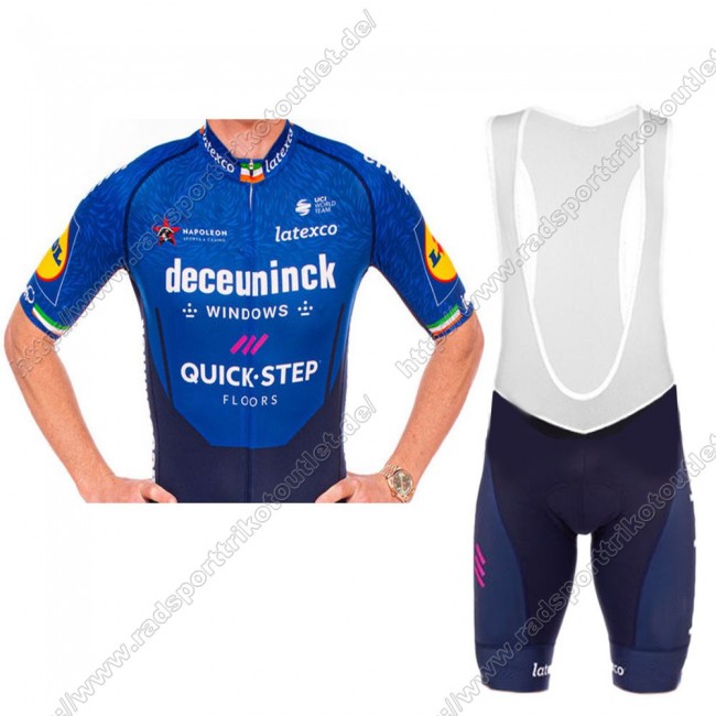 Profiteams Deceuninck quick step Irish 2021 Radbekleidung Satz Trikot Kurzarm+Trägerhosen Set Outl Profiteams Deceuninck quick step Irish 2021 Radbekleidung Satz Trikot Kurzarm+Trägerhosen Set Outl