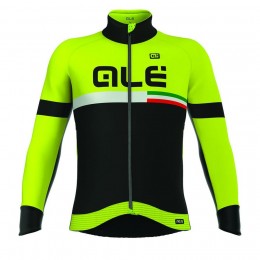 2016 ALE TIRRENO Radtrikot Langarm-Schwarz GELB FLUO 2016 ALE TIRRENO Radtrikot Langarm-Schwarz GELB FLUO