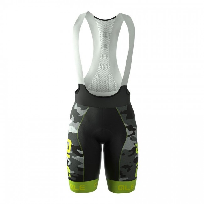 2016 Ale Graphics PRR Camo Fahrradbekleidung Kurz Trägerhose Fluo Grün 2016 Ale Graphics PRR Camo Fahrradbekleidung Kurz Trägerhose Fluo Grün