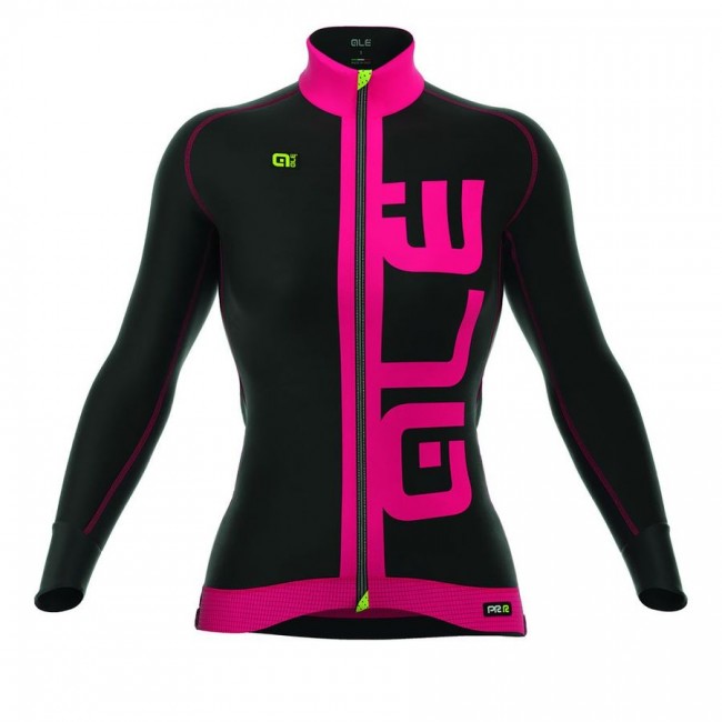 2016 ALE ARCOBALENO Damen Radtrikot Langarm-PINK FLUO 2016 ALE ARCOBALENO Damen Radtrikot Langarm-PINK FLUO