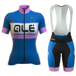 2016 Damen Ale Graphics PRR Bermuda blau Fahrradbekleidung Satz Fahrradtrikot Kurzarm Trikot und Kurz Trägerhose
