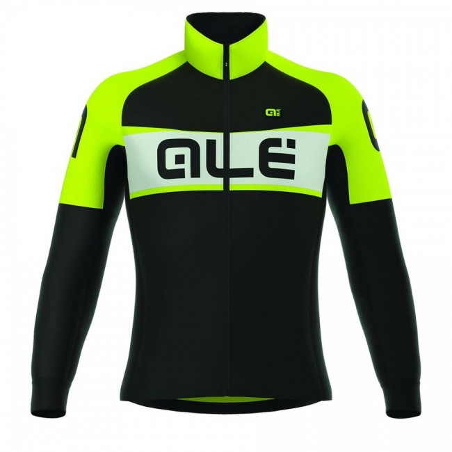2016 ALE EXCEL WEDDELL Radtrikot Langarm-Schwarz GELB FLUO 2016 ALE EXCEL WEDDELL Radtrikot Langarm-Schwarz GELB FLUO