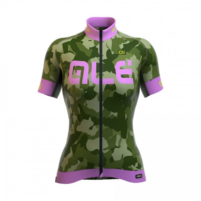 2016 Damen Ale Graphics PRR Camo-Grün Radtrikot Kurzarm 2016 Damen Ale Graphics PRR Camo-Grün Radtrikot Kurzarm