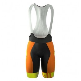 2016 Ale Graphics PRR Arcobaleno Fahrradbekleidung Kurz Trägerhose orange