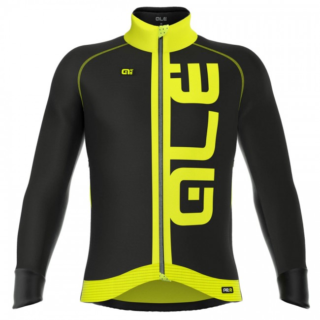 2016 ALE GRAPHICS PRR ARCOBALENO Radtrikot Langarm-Schwarz GELB 2016 ALE GRAPHICS PRR ARCOBALENO Radtrikot Langarm-Schwarz GELB
