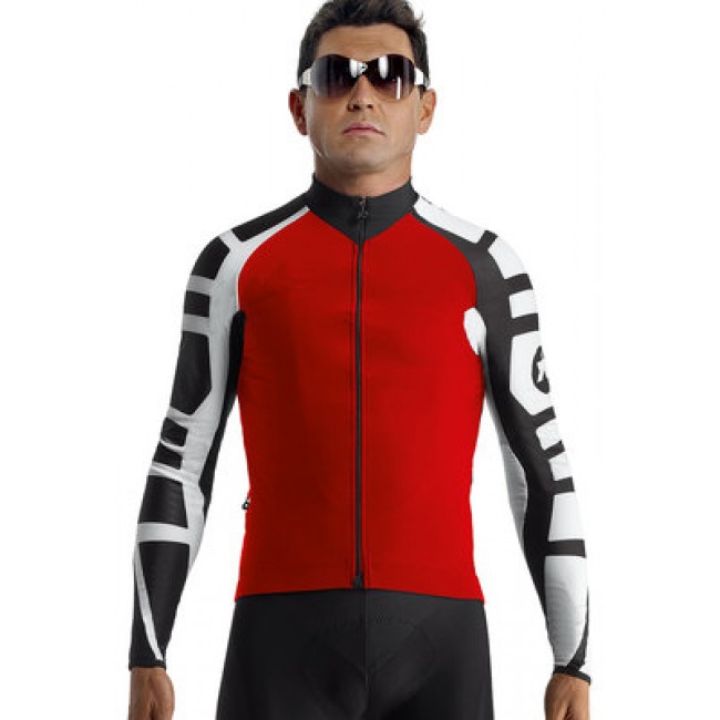 2016 Assos Rot Fahrradtrikot Langarm 2016 Assos Rot Fahrradtrikot Langarm