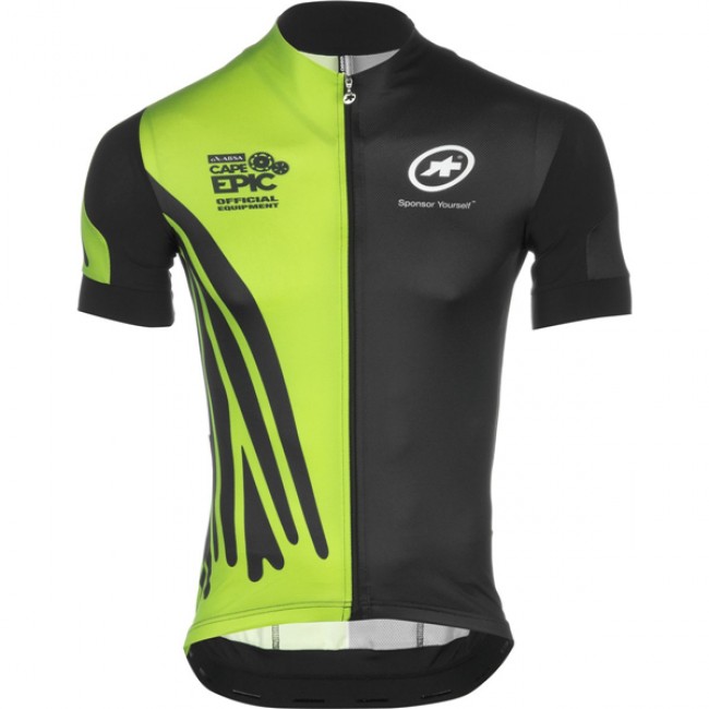 2016 Assos Grün Schwarz Radtrikot Kurzarm 2016 Assos Grün Schwarz Radtrikot Kurzarm