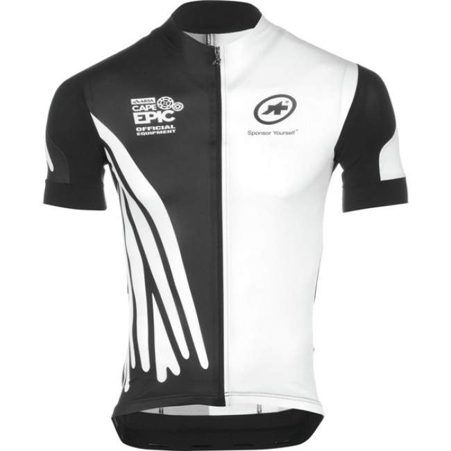 2016 Assos Weiß Schwarz radtrikot Kurzarm 2016 Assos Weiß Schwarz radtrikot Kurzarm