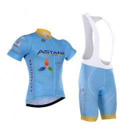 2016 Astana Fahrradbekleidung Satz Fahrradtrikot Kurzarm Trikot und Kurz Trägerhose 02 2016 Astana Fahrradbekleidung Satz Fahrradtrikot Kurzarm Trikot und Kurz Trägerhose 02