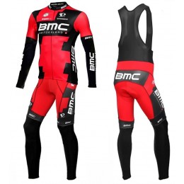 2016 BMC Racing Team Pro LTD Fahrradbekleidung Satz Radtrikot Langarm+Lang Trägerhose