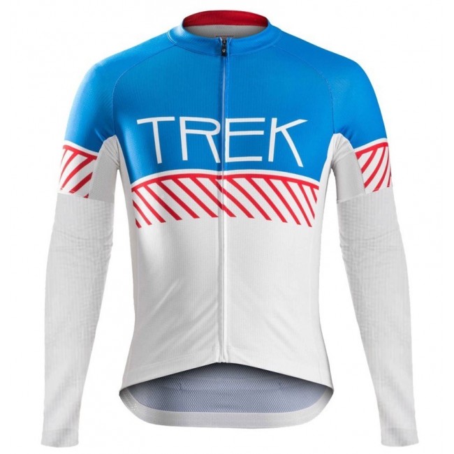 2016 Bontrager Trek Specter Cru Weiß-Blau Radtrikot Langarm 2016 Bontrager Trek Specter Cru Weiß-Blau Radtrikot Langarm