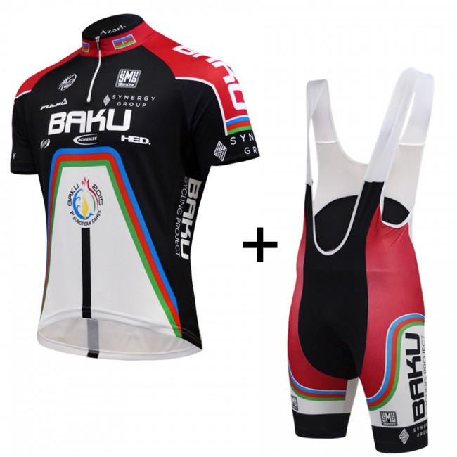 2016 Baku Fahrradbekleidung Satz Fahrradtrikot Kurzarm Trikot und Kurz Trägerhose 2016 Baku Fahrradbekleidung Satz Fahrradtrikot Kurzarm Trikot und Kurz Trägerhose