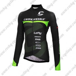 2016 Team Cannondale Winter Fahrradtrikot Langarm Schwarz Grün 2016 Team Cannondale Winter Fahrradtrikot Langarm Schwarz Grün
