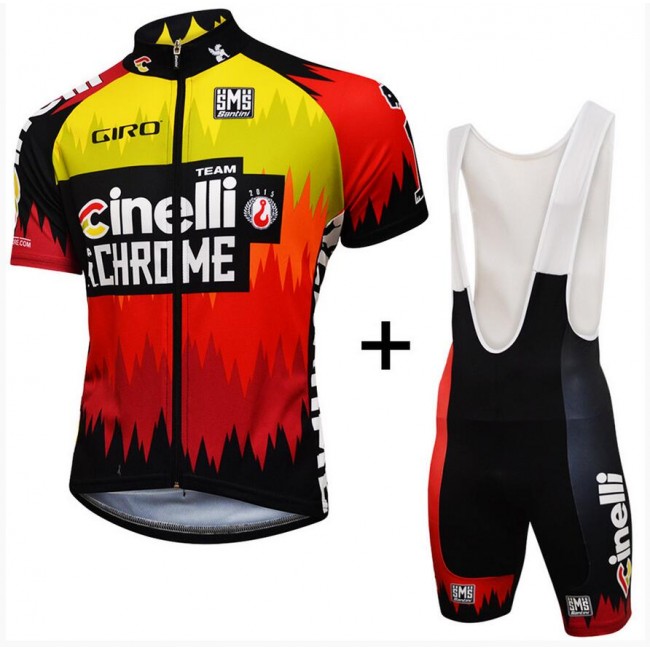 2016 Cinelli Chrome Fahrradbekleidung Satz Fahrradtrikot Kurzarm Trikot und Kurz Trägerhose 2016 Cinelli Chrome Fahrradbekleidung Satz Fahrradtrikot Kurzarm Trikot und Kurz Trägerhose