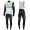 2016 Team Dimension Date Weiß Fahrradbekleidung Satz Radtrikot Langarm+Lang Trägerhose