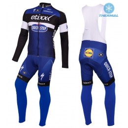 2016 Etixx-Quick Step Blau thermisch Fahrradbekleidung Satz Radtrikot Langarm+Lang Trägerhose 2016 Etixx-Quick Step Blau thermisch Fahrradbekleidung Satz Radtrikot Langarm+Lang Trägerhose