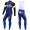 2016 Etixx-Quick Step Blau Fahrradbekleidung Satz Radtrikot Langarm+Lang Trägerhose