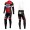 2016 Etixx-Quick Step TDF Ausgabe Rot Fahrradbekleidung Satz Radtrikot Langarm+Lang Trägerhose